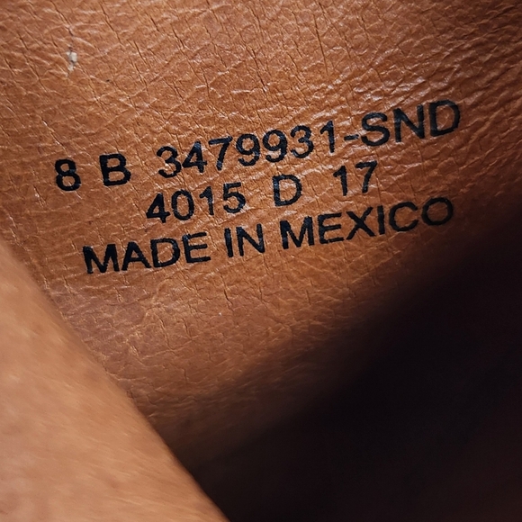 Frye "Nora" Studded Ankle Boots Short Tan Suede Block Heeled | Women's Size 8B - Picture 13 of 14